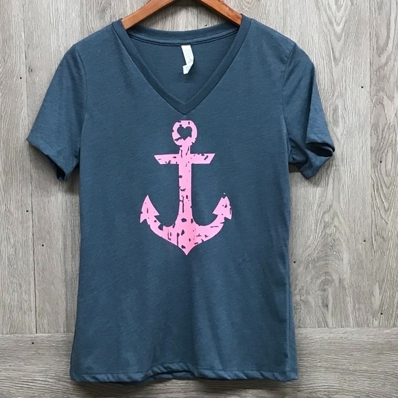 Anchor Distressed Handmade Short Sleeve Dust BB760 - Picture 1 of 2